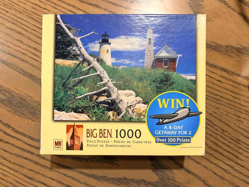 Pemaquid Point Lighthouse Maine Big Ben 1000 Piece Jigsaw Puzzle